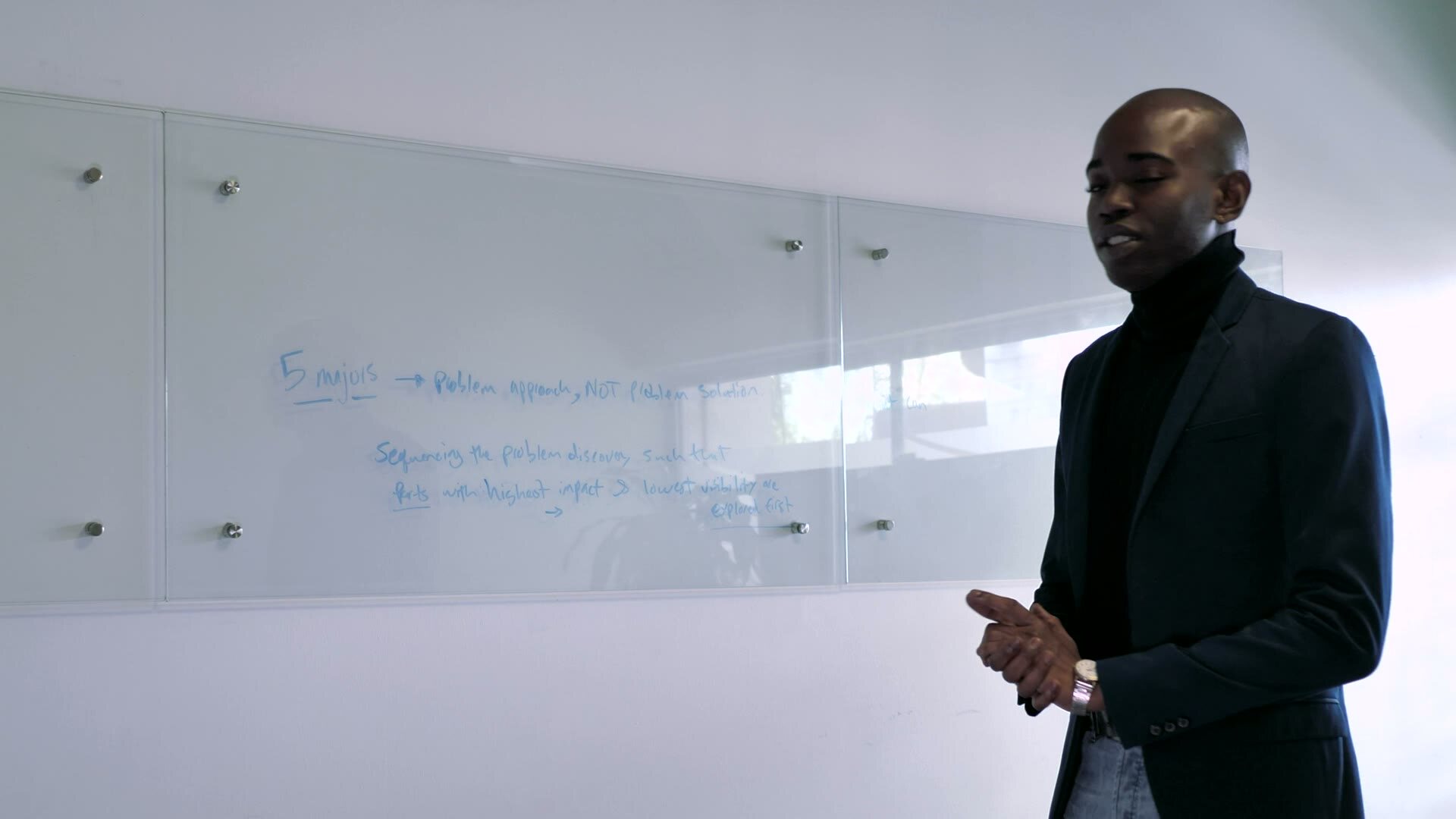 A professional presenting at a Skillery training session