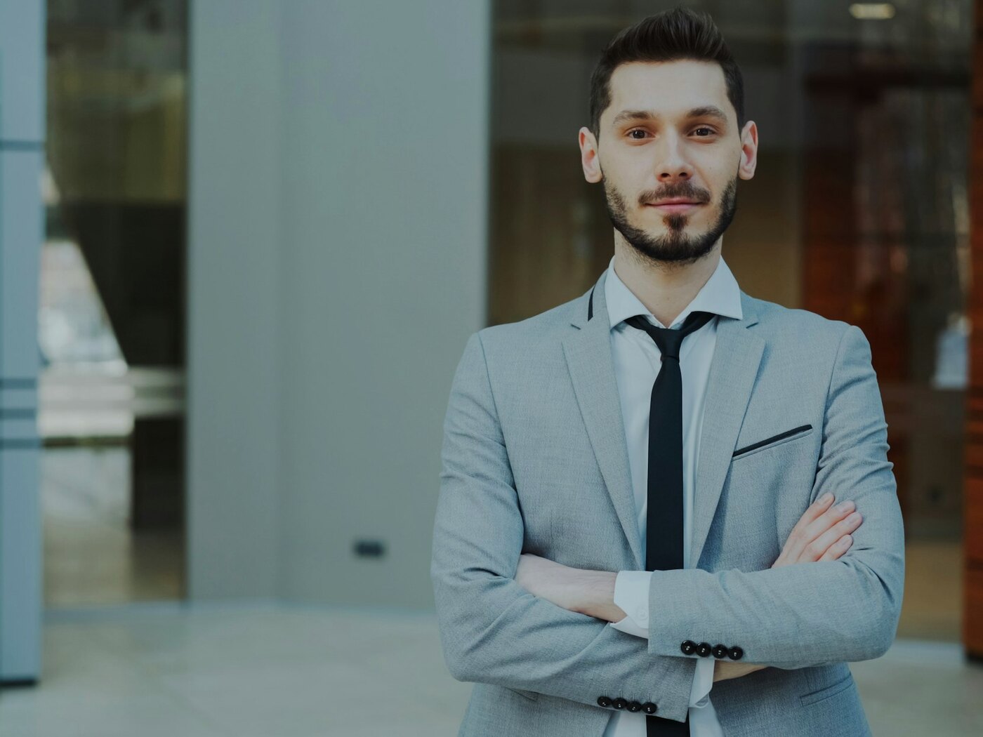 A professional in a refined, considered setting